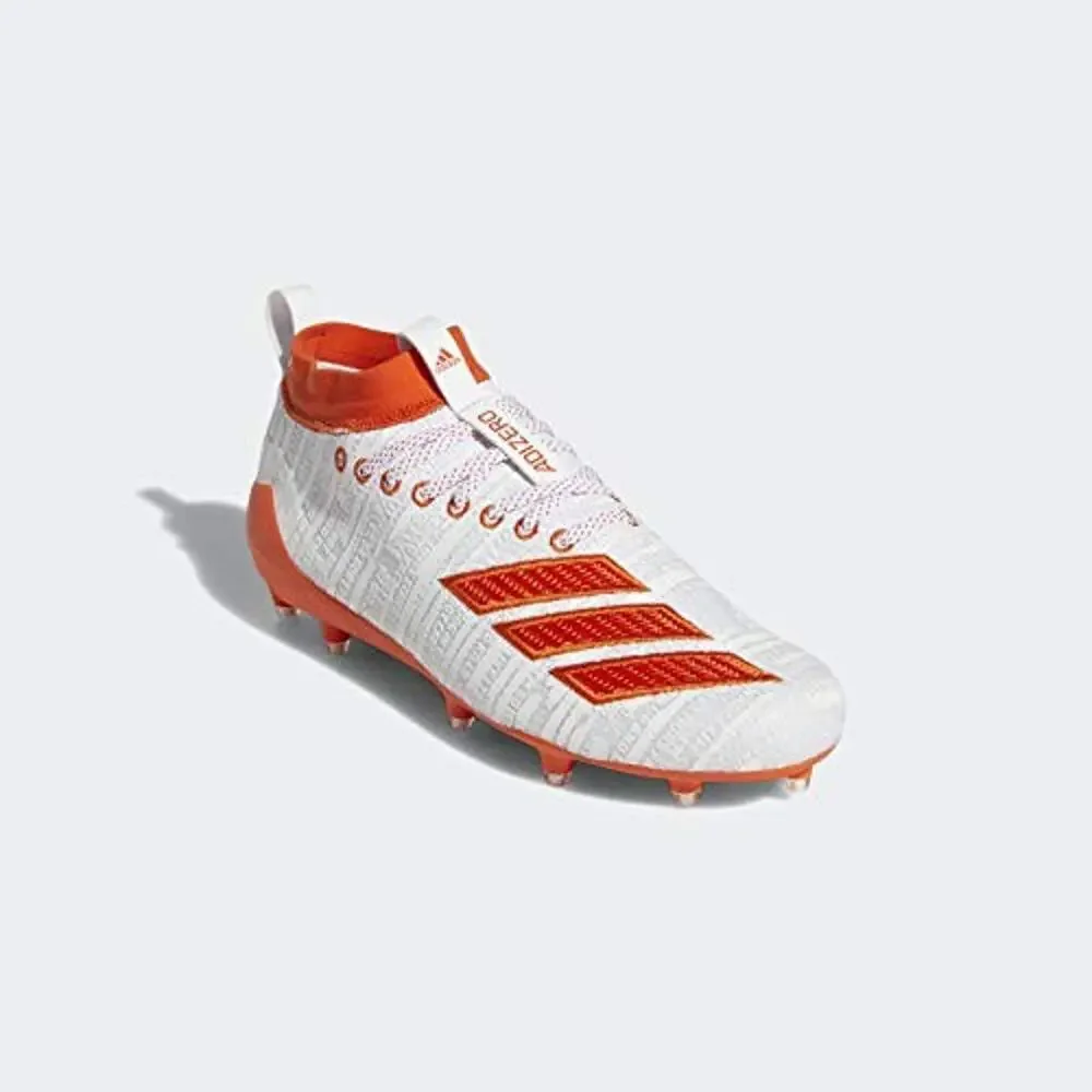 ADIDAS ADIZERO 8.0 CLEATS MEN'S, WHITE, SIZE 15